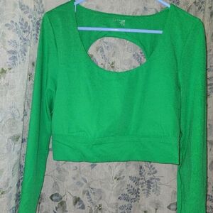 NWT Offline by Aerie Long Sleeve Fitted Crop Top Size XL